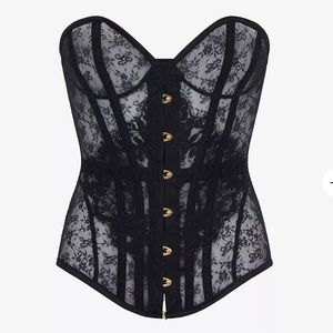 Malorey floral lace corset